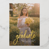 卒業記念金箔発表会 箔招待状 (正面)