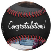 卒業記念黒写真卒業 ソフトボール (裏面)