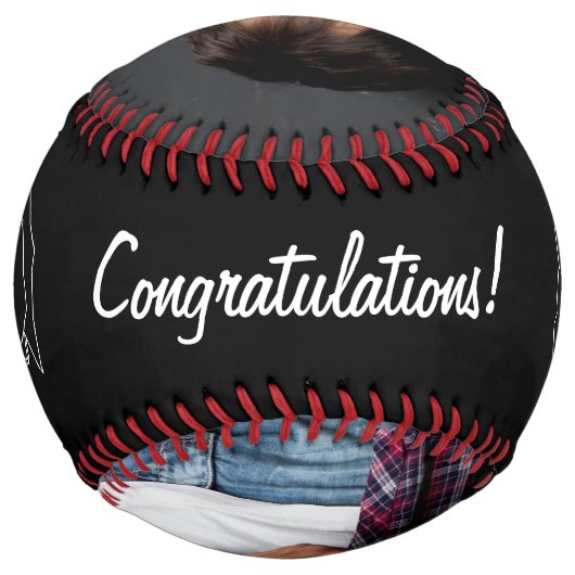 卒業記念黒写真卒業 ソフトボール (裏面)