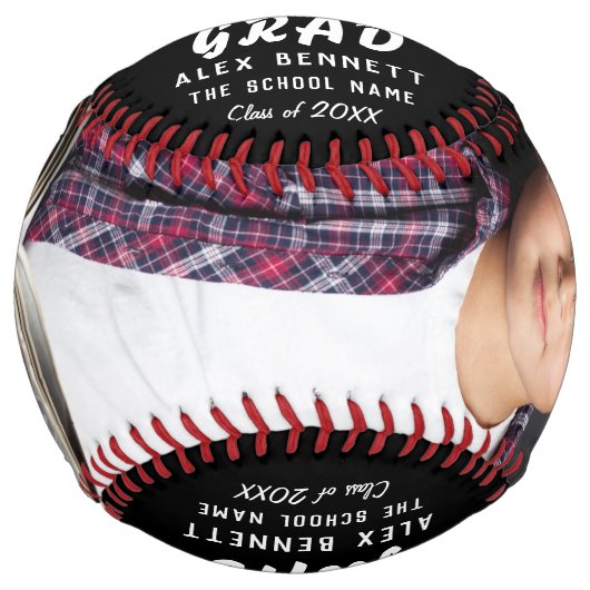 卒業記念黒写真卒業 ソフトボール (正面)