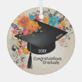 卒業記念 ガラスオーナメント (正面)