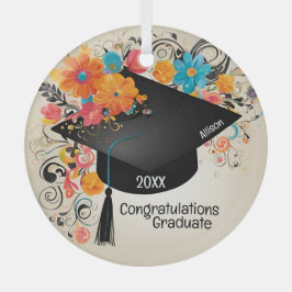 卒業記念 ガラスオーナメント