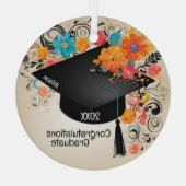 卒業記念 ガラスオーナメント (裏面)