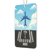 卒業許可 年度 飛行機 滑走路 雲 カーエアーフレッシュナー (左)