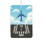 卒業許可 年度 飛行機 滑走路 雲 カーエアーフレッシュナー (正面)