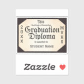 卒業証明書 シール (シート)