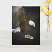 卒業証書つきハゲワシ カード (黄色い花)
