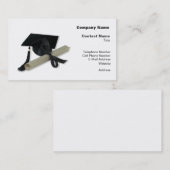 卒業証書と卒業証書キャップ(モルタルボード) コーリングカード (正面/裏面)