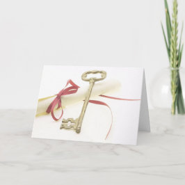 卒業証書と鍵卒業カード カード