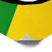 卒業証書の受取り – 緑と金ゴールド ポスター (角)