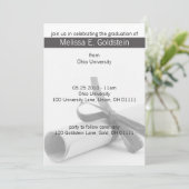 卒業証書の招待状 招待状 (スタンド正面)