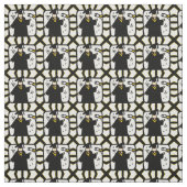 卒業証書の授与 – ブラック&金ゴールド ファブリック (見本)