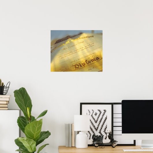 卒業証書の締め切り ポスター (ホームオフィス)