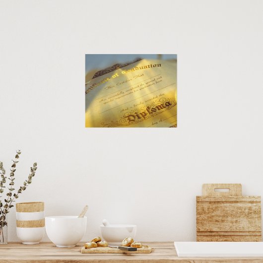 卒業証書の締め切り ポスター (キッチン)