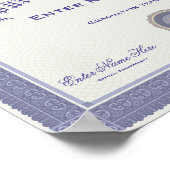 卒業証書を偽る ポスター (角)