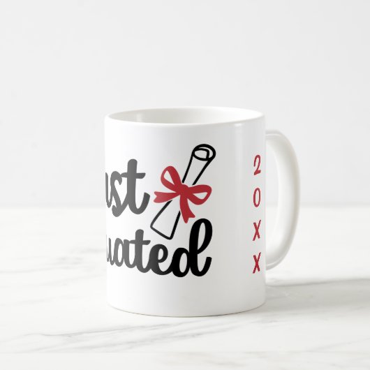 卒業証書を卒業し、あなたの年を上限に コーヒーマグカップ (正面右)