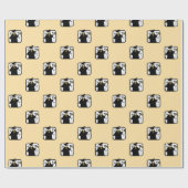 卒業証書を受け取る卒業 ラッピングペーパー (フラット)