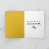 卒業証書を持つスティックガール カード (内部)