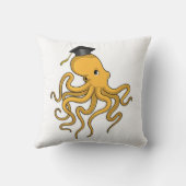 卒業証書を持つ学生としてのタコ クッション (裏面)