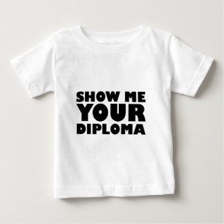 卒業証書を見せて ベビーTシャツ