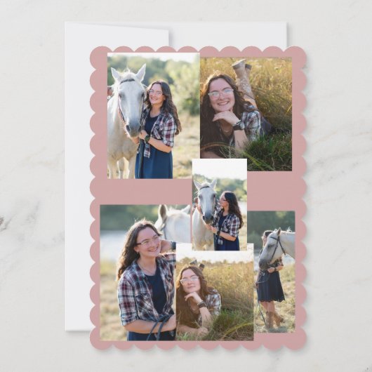 卒業証書カード 招待状 (裏面)