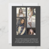 卒業証書スクリプト カード 5 枚の写真 (裏面)