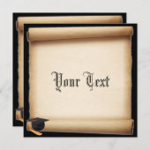 卒業証書テンプレート 招待状 (正面/裏面)