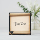 卒業証書テンプレート 招待状 (スタンド正面)