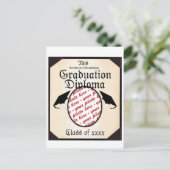 卒業証書フォトフレーム 案内ポストカード (スタンド正面)