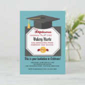 卒業証書写真卒業招待状 招待状 (スタンド正面)