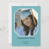 卒業証書写真卒業招待状 招待状 (裏面)