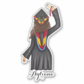 卒業証書名前をカスタムする シール (正面)