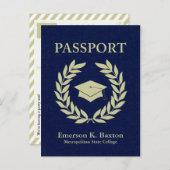 卒業証書 インビテーションポストカード (正面/裏面)