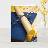 卒業証書 カード (黄色い花)