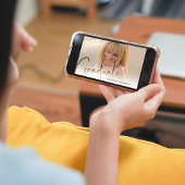 卒業証書 ゴールド ブラック カリグラフィー フォト QR コード 招待状