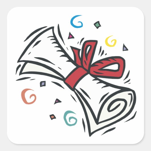 卒業証書 スクエアシール (正面)