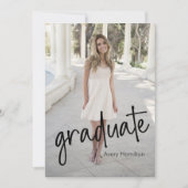 卒業証書 スクリプト カード 5 枚の写真 (正面)