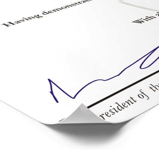 卒業証書 ポスター (角)