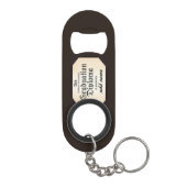 卒業証書 – 卒業の名前を追加！ キーホルダー栓抜き (裏面)