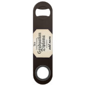 卒業証書 – 卒業の名前を追加！ スピード栓抜き (正面)