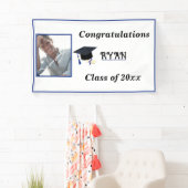 卒業証書（卒業証書）の写真おめでとう 横断幕 (インサイチュ)