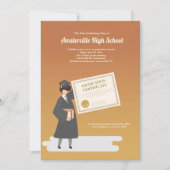 卒業証書 招待状 (正面)