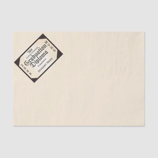 卒業証書 薄葉紙 (正面)