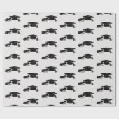 卒業証書(黒) ラッピングペーパー (フラット)