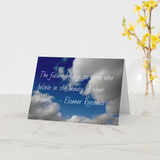 卒業証 カード (黄色い花)