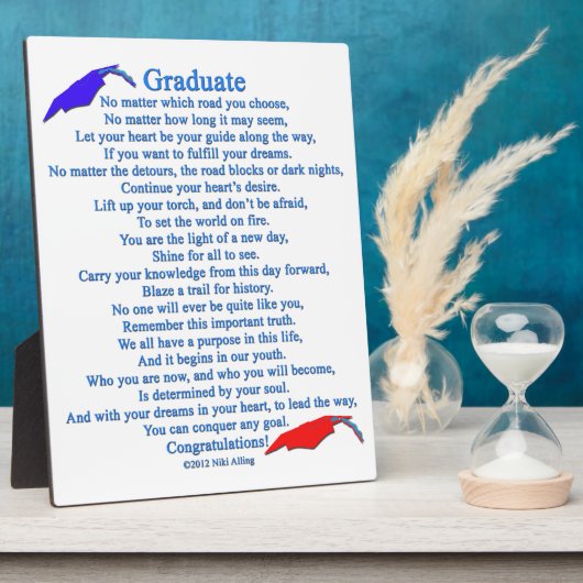 卒業詩 フォトプラーク (側面)