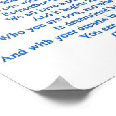 卒業詩 ポスター (角)