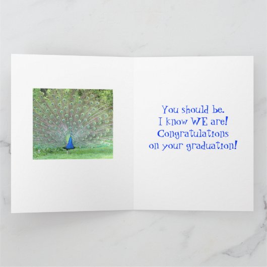 卒業誇りを持ったおめでとうとして カード (内部)