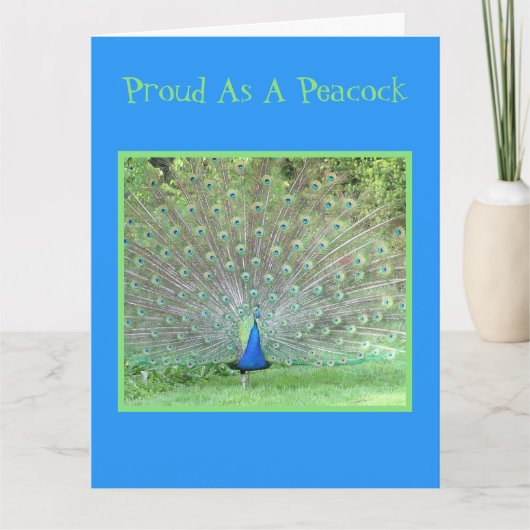 卒業誇りを持ったおめでとうとして カード (正面)