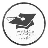 卒業誇りを持ったしたねおもしろい アイスホッケーパック (正面)